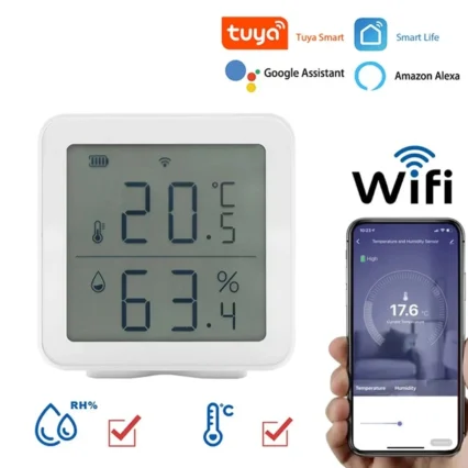 temp and humdi sensor wifi حساس حرارة ورطوبة